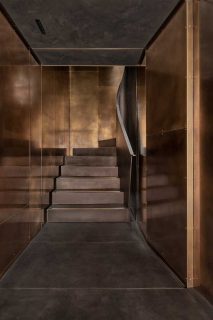 Bruton Place - Patinated Brass Hallway & Staircase