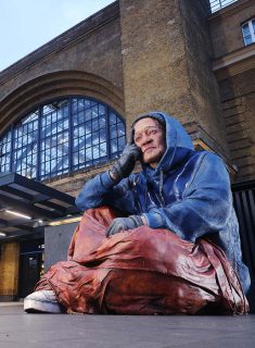 Imelda Staunton unveils Crisis sculpture, London, 5th December 2022